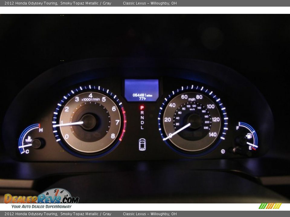 2012 Honda Odyssey Touring Smoky Topaz Metallic / Gray Photo #7