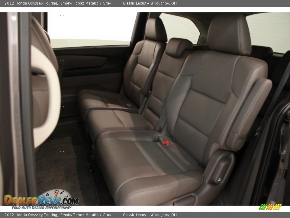 2012 Honda Odyssey Touring Smoky Topaz Metallic / Gray Photo #15