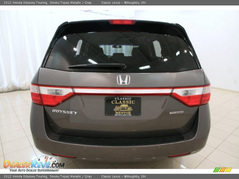 2012 Honda Odyssey Touring Smoky Topaz Metallic / Gray Photo #17