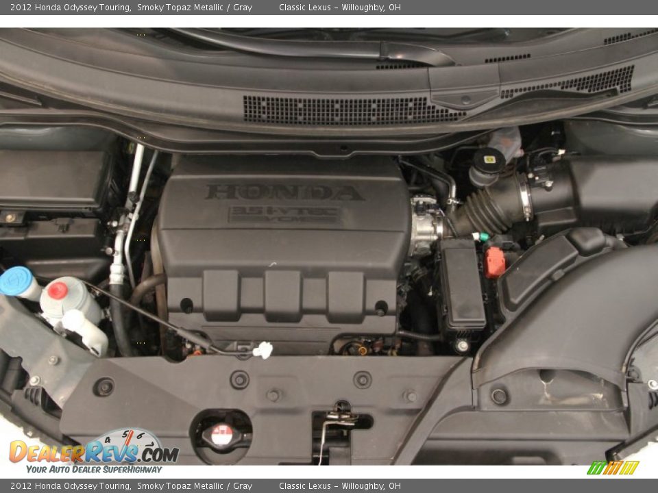 2012 Honda Odyssey Touring Smoky Topaz Metallic / Gray Photo #18