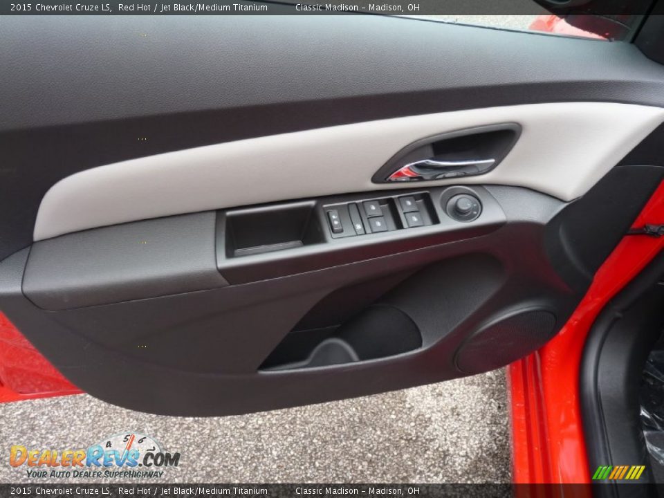 2015 Chevrolet Cruze LS Red Hot / Jet Black/Medium Titanium Photo #3