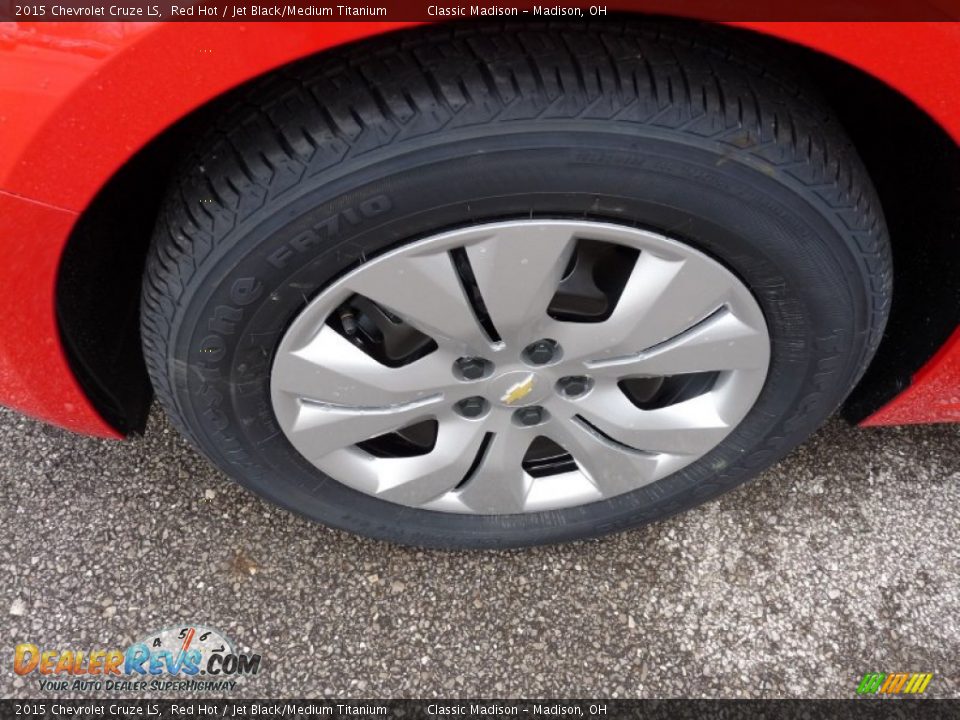 2015 Chevrolet Cruze LS Red Hot / Jet Black/Medium Titanium Photo #8