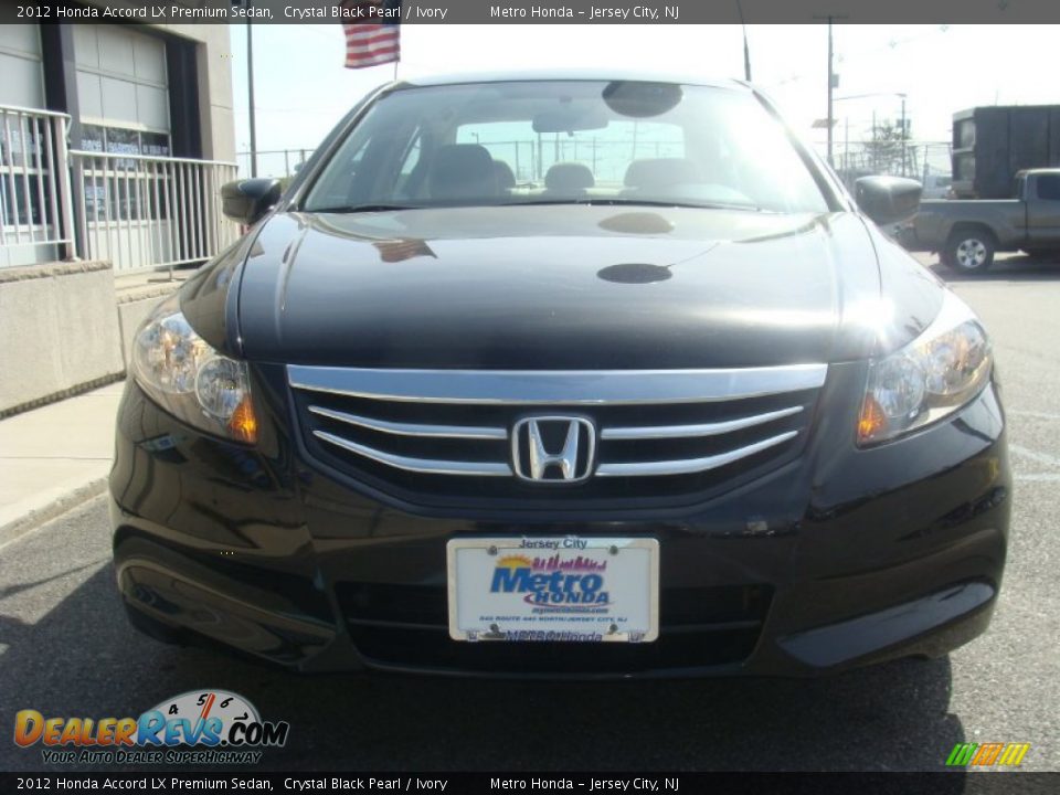 2012 Honda Accord LX Premium Sedan Crystal Black Pearl / Ivory Photo #2