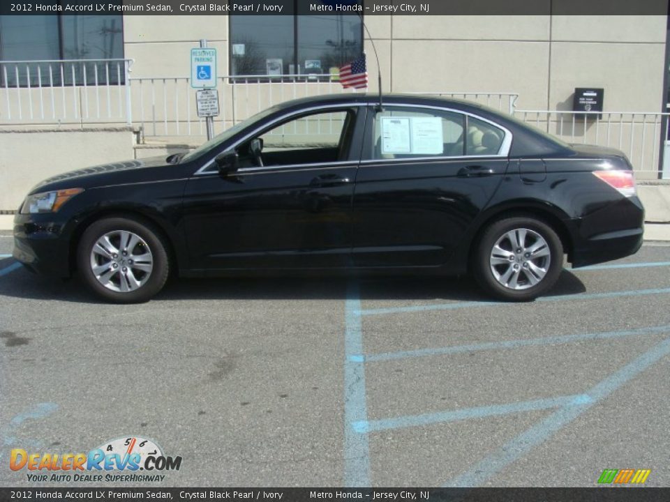 2012 Honda Accord LX Premium Sedan Crystal Black Pearl / Ivory Photo #3