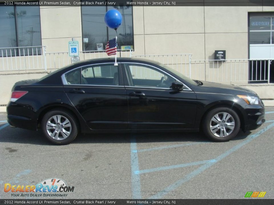 2012 Honda Accord LX Premium Sedan Crystal Black Pearl / Ivory Photo #7