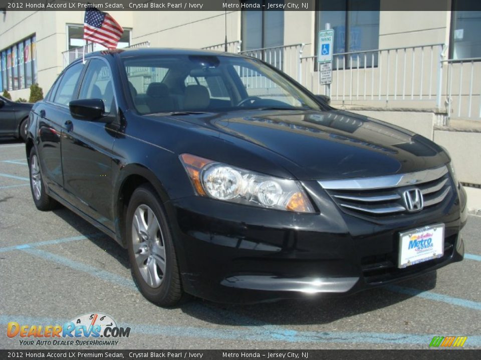 2012 Honda Accord LX Premium Sedan Crystal Black Pearl / Ivory Photo #8