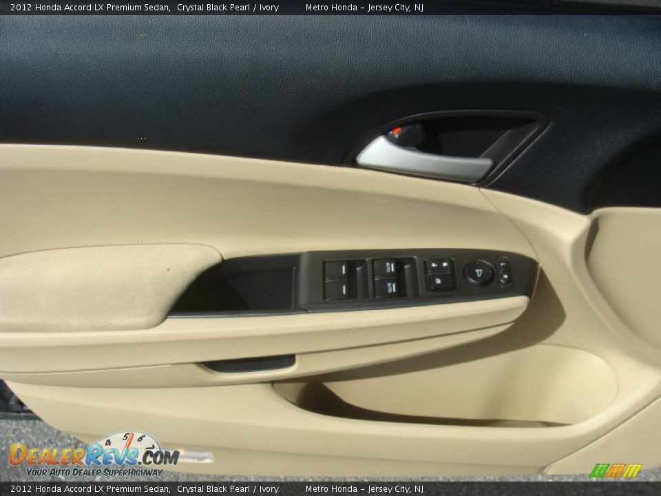 2012 Honda Accord LX Premium Sedan Crystal Black Pearl / Ivory Photo #9