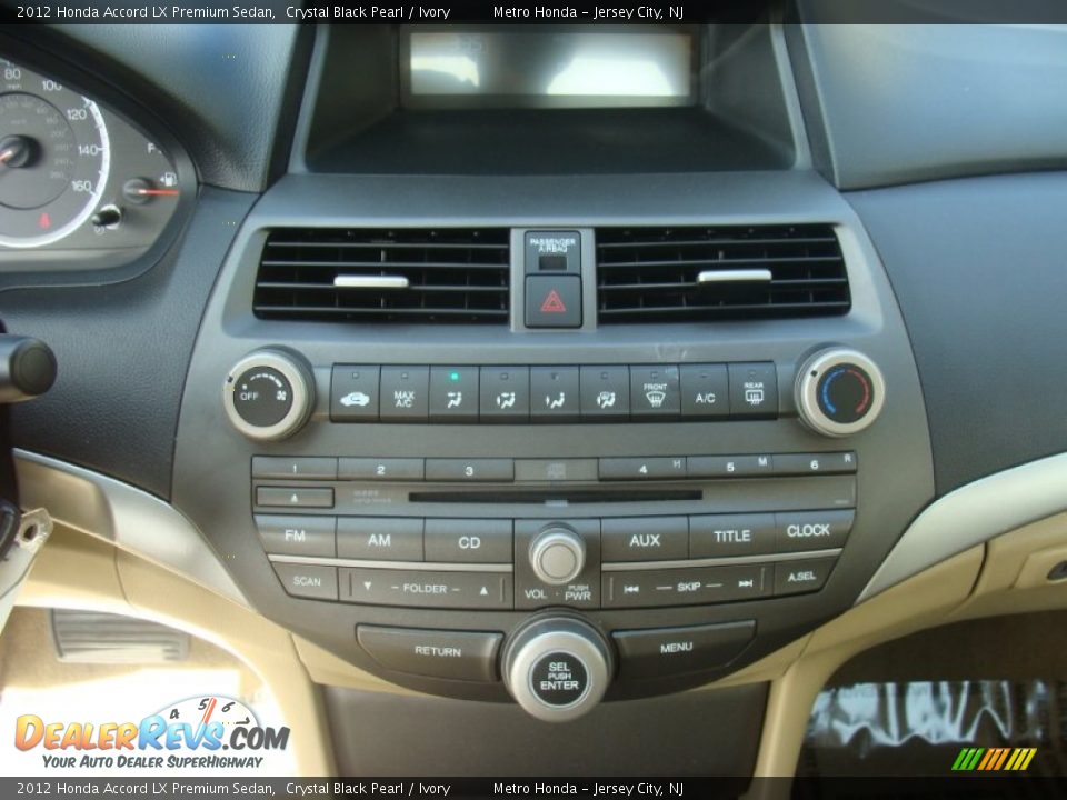2012 Honda Accord LX Premium Sedan Crystal Black Pearl / Ivory Photo #19