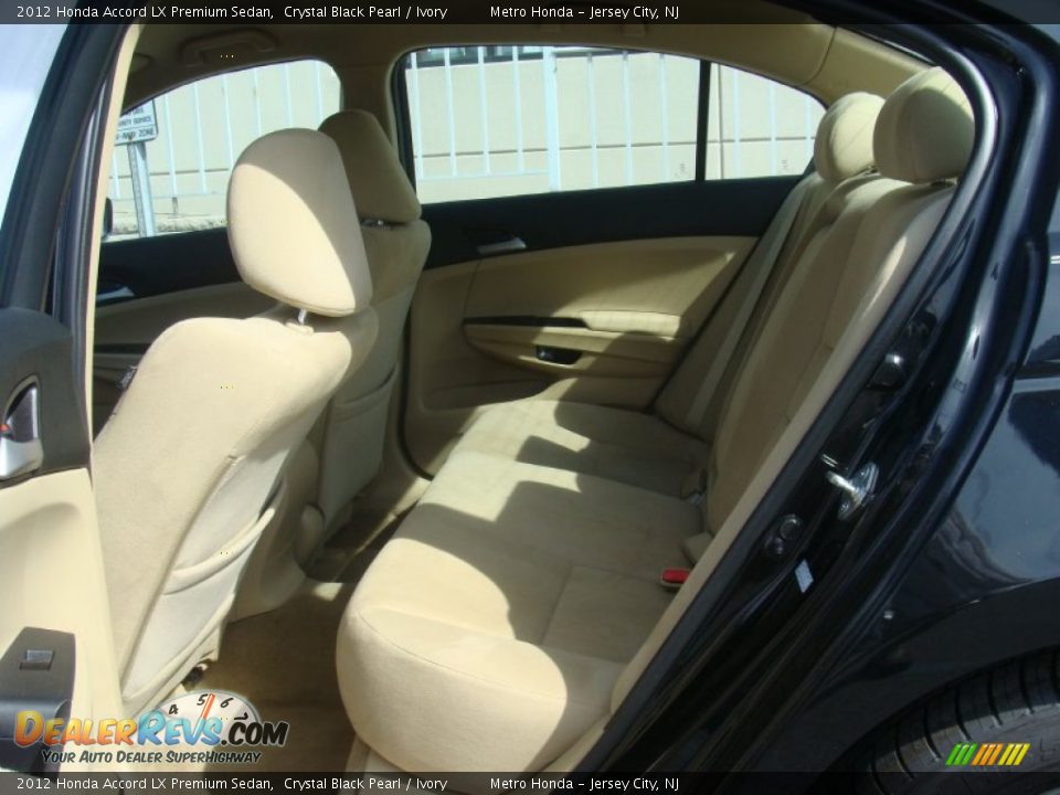 2012 Honda Accord LX Premium Sedan Crystal Black Pearl / Ivory Photo #21