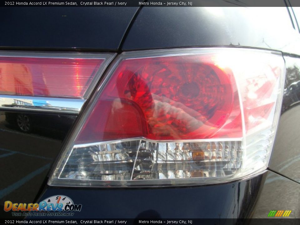 2012 Honda Accord LX Premium Sedan Crystal Black Pearl / Ivory Photo #23