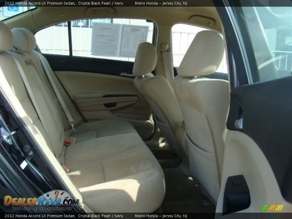 2012 Honda Accord LX Premium Sedan Crystal Black Pearl / Ivory Photo #24