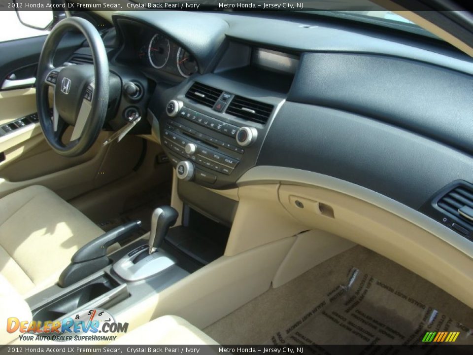 2012 Honda Accord LX Premium Sedan Crystal Black Pearl / Ivory Photo #26