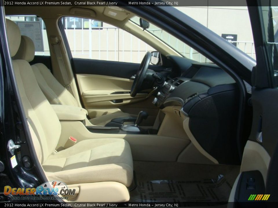 2012 Honda Accord LX Premium Sedan Crystal Black Pearl / Ivory Photo #27