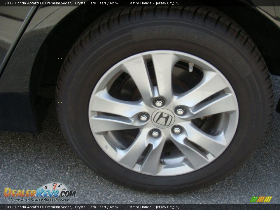 2012 Honda Accord LX Premium Sedan Crystal Black Pearl / Ivory Photo #28