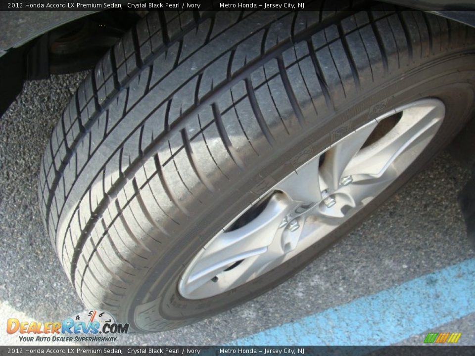 2012 Honda Accord LX Premium Sedan Crystal Black Pearl / Ivory Photo #29