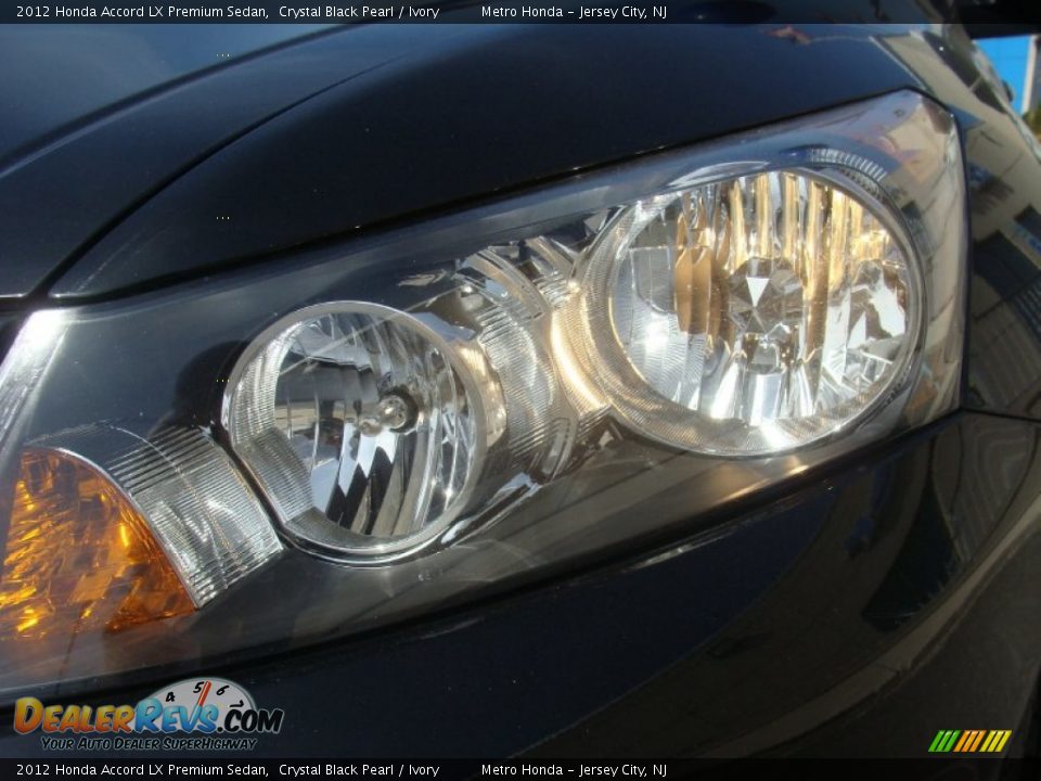 2012 Honda Accord LX Premium Sedan Crystal Black Pearl / Ivory Photo #31