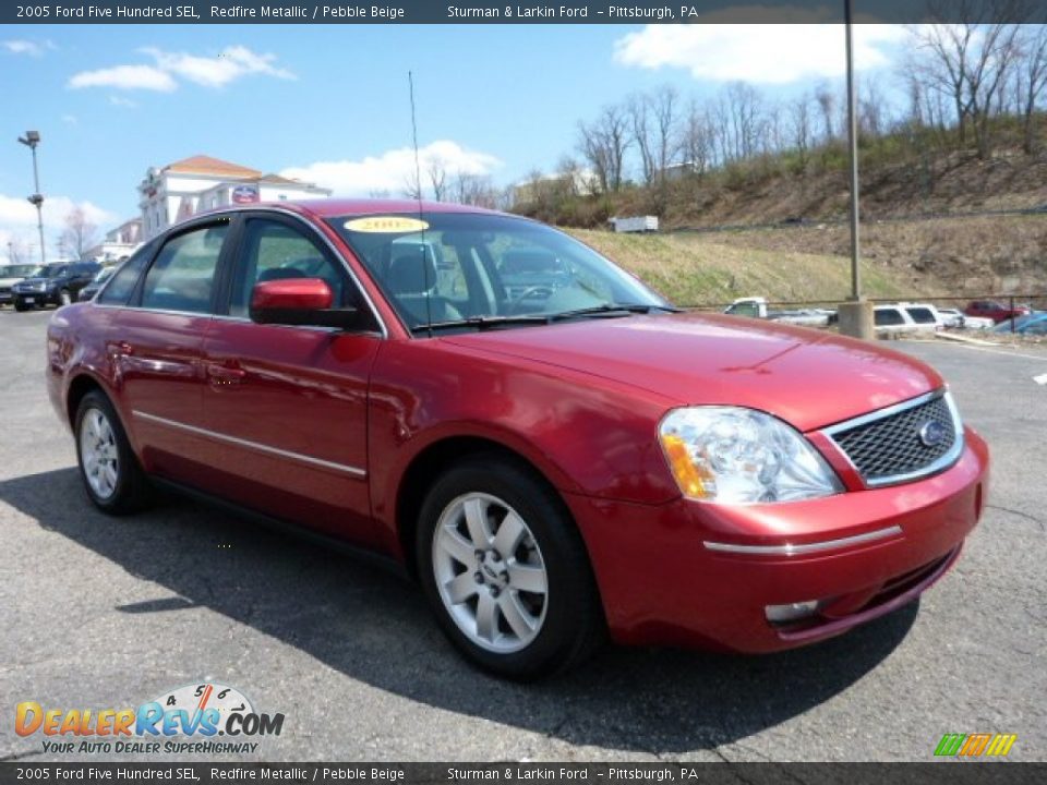 2005 Ford Five Hundred SEL Redfire Metallic / Pebble Beige Photo #1