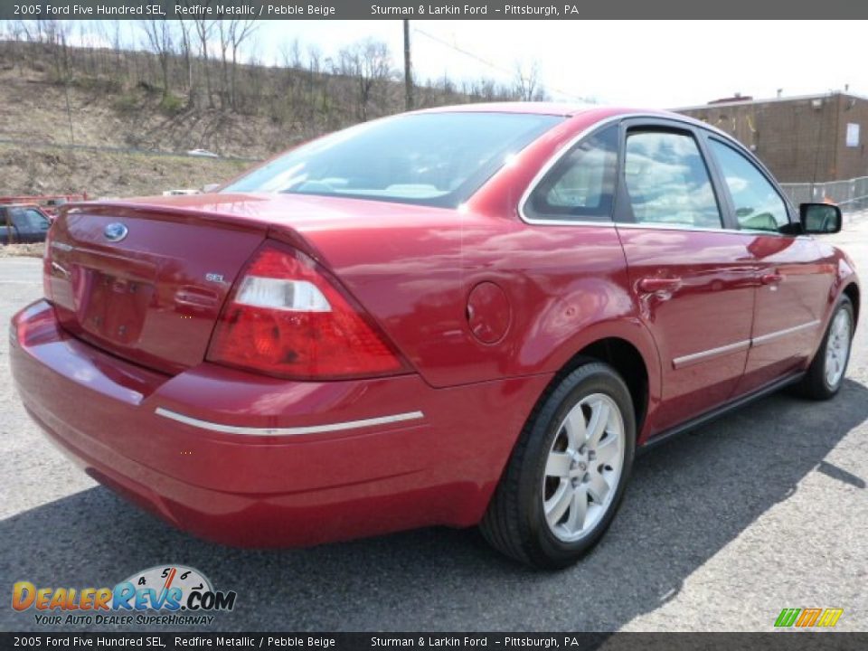 2005 Ford Five Hundred SEL Redfire Metallic / Pebble Beige Photo #2