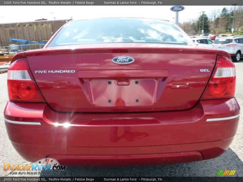 2005 Ford Five Hundred SEL Redfire Metallic / Pebble Beige Photo #3