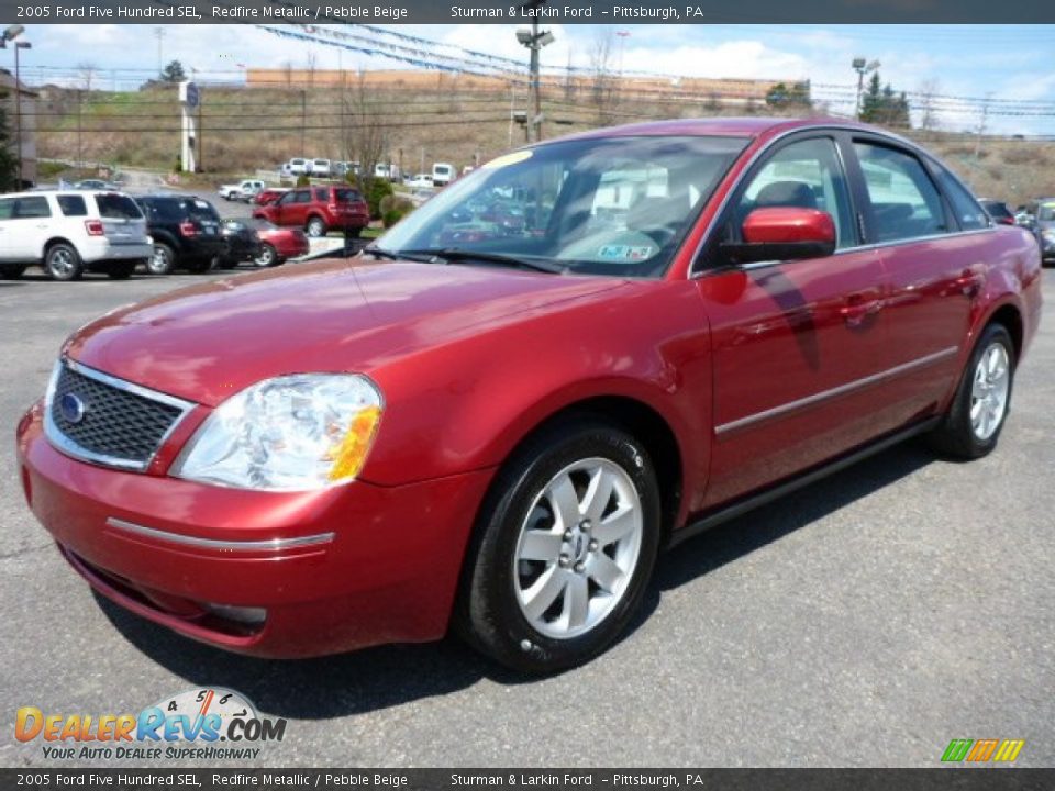 2005 Ford Five Hundred SEL Redfire Metallic / Pebble Beige Photo #5