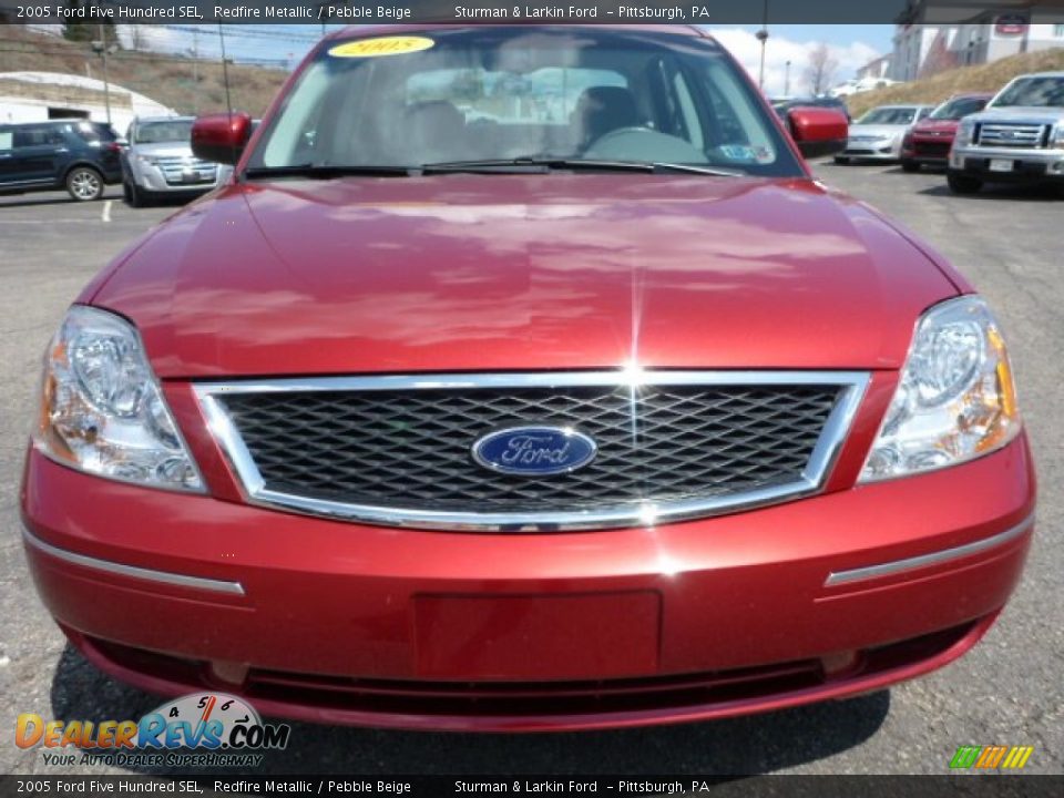 2005 Ford Five Hundred SEL Redfire Metallic / Pebble Beige Photo #6