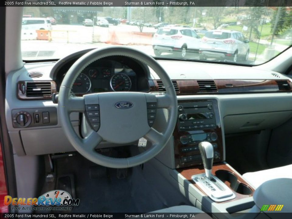 2005 Ford Five Hundred SEL Redfire Metallic / Pebble Beige Photo #10