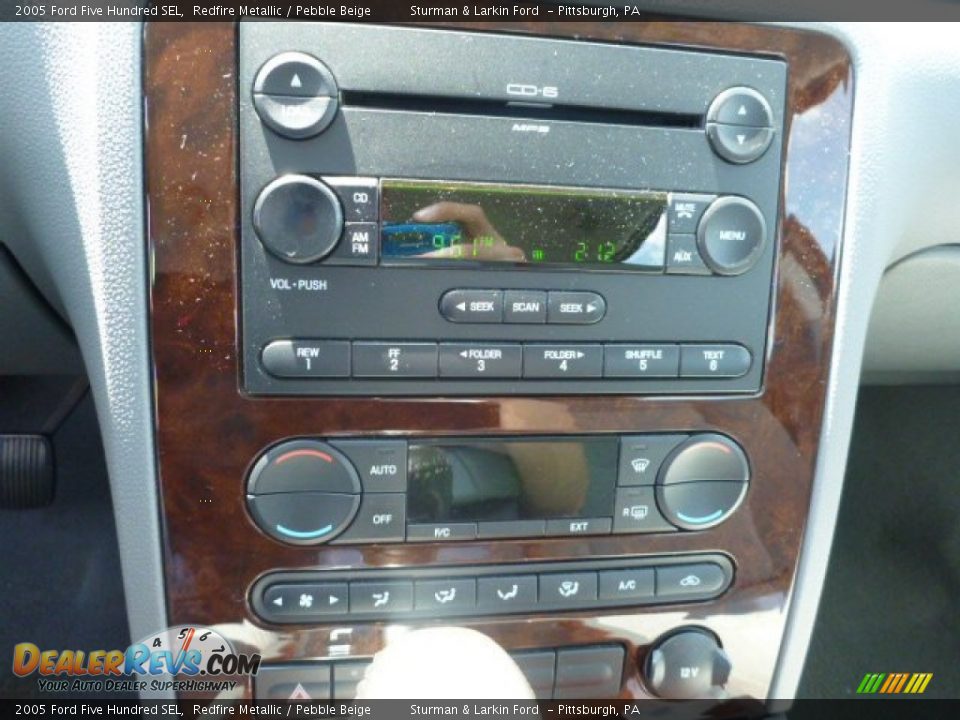 2005 Ford Five Hundred SEL Redfire Metallic / Pebble Beige Photo #14