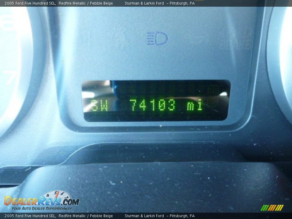 2005 Ford Five Hundred SEL Redfire Metallic / Pebble Beige Photo #15