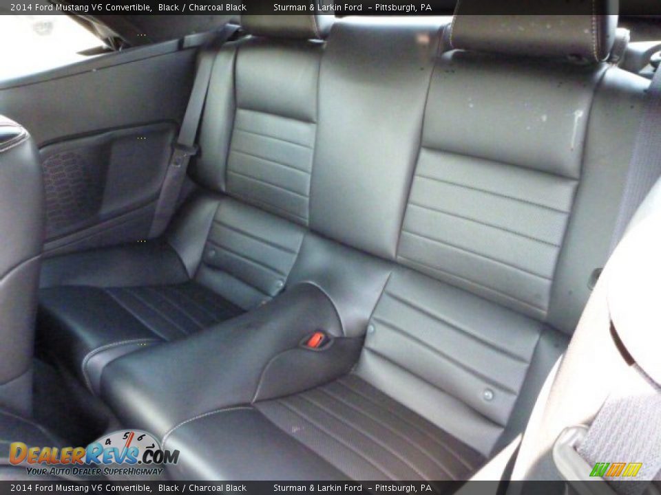 2014 Ford Mustang V6 Convertible Black / Charcoal Black Photo #9