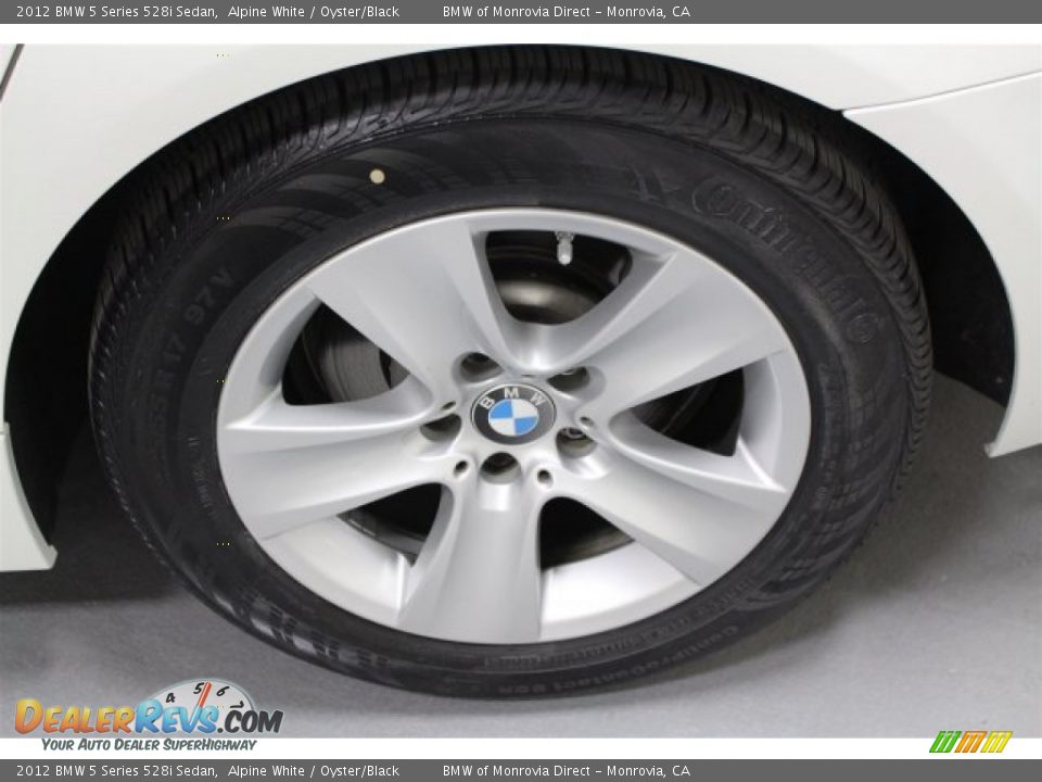 2012 BMW 5 Series 528i Sedan Alpine White / Oyster/Black Photo #21