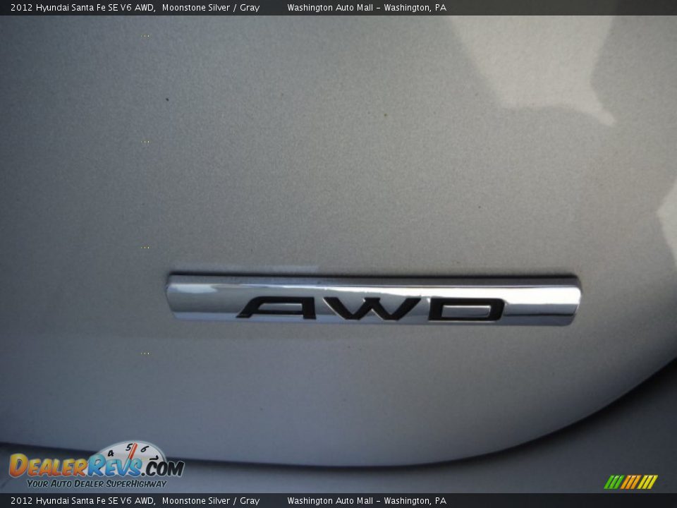 2012 Hyundai Santa Fe SE V6 AWD Moonstone Silver / Gray Photo #10
