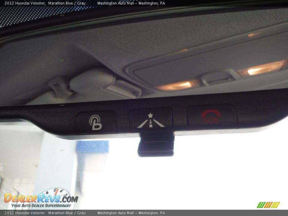 2012 Hyundai Veloster Marathon Blue / Gray Photo #14