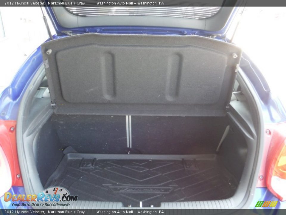 2012 Hyundai Veloster Marathon Blue / Gray Photo #17