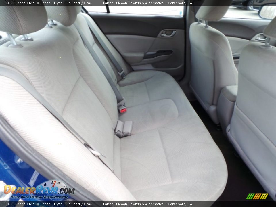 2012 Honda Civic LX Sedan Dyno Blue Pearl / Gray Photo #13