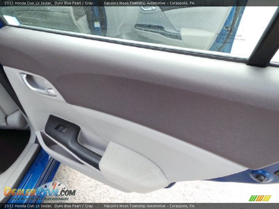 2012 Honda Civic LX Sedan Dyno Blue Pearl / Gray Photo #14