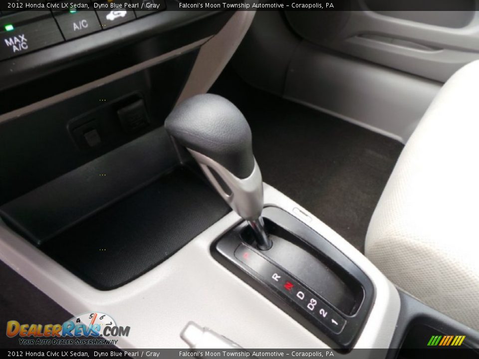 2012 Honda Civic LX Sedan Dyno Blue Pearl / Gray Photo #21