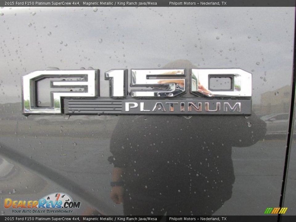2015 Ford F150 Platinum SuperCrew 4x4 Magnetic Metallic / King Ranch Java/Mesa Photo #13