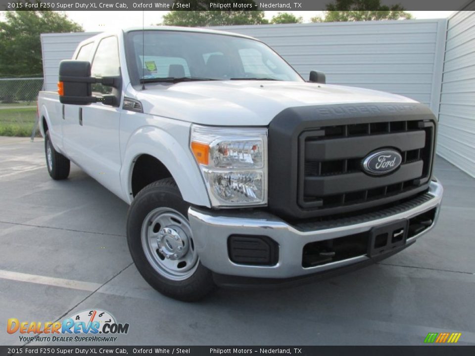 2015 Ford F250 Super Duty XL Crew Cab Oxford White / Steel Photo #1