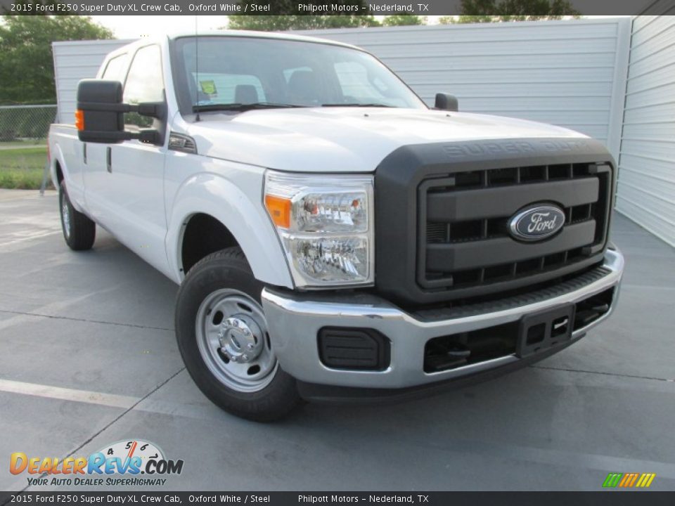 2015 Ford F250 Super Duty XL Crew Cab Oxford White / Steel Photo #2