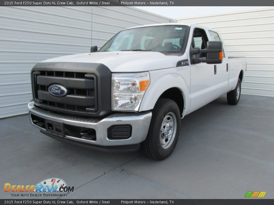 2015 Ford F250 Super Duty XL Crew Cab Oxford White / Steel Photo #7