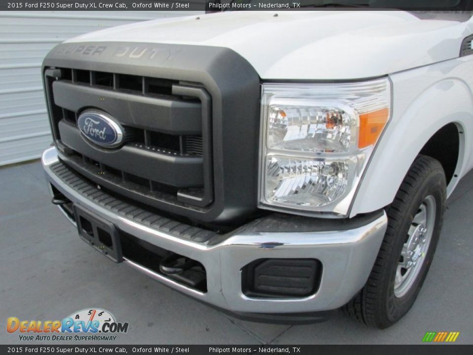 2015 Ford F250 Super Duty XL Crew Cab Oxford White / Steel Photo #10