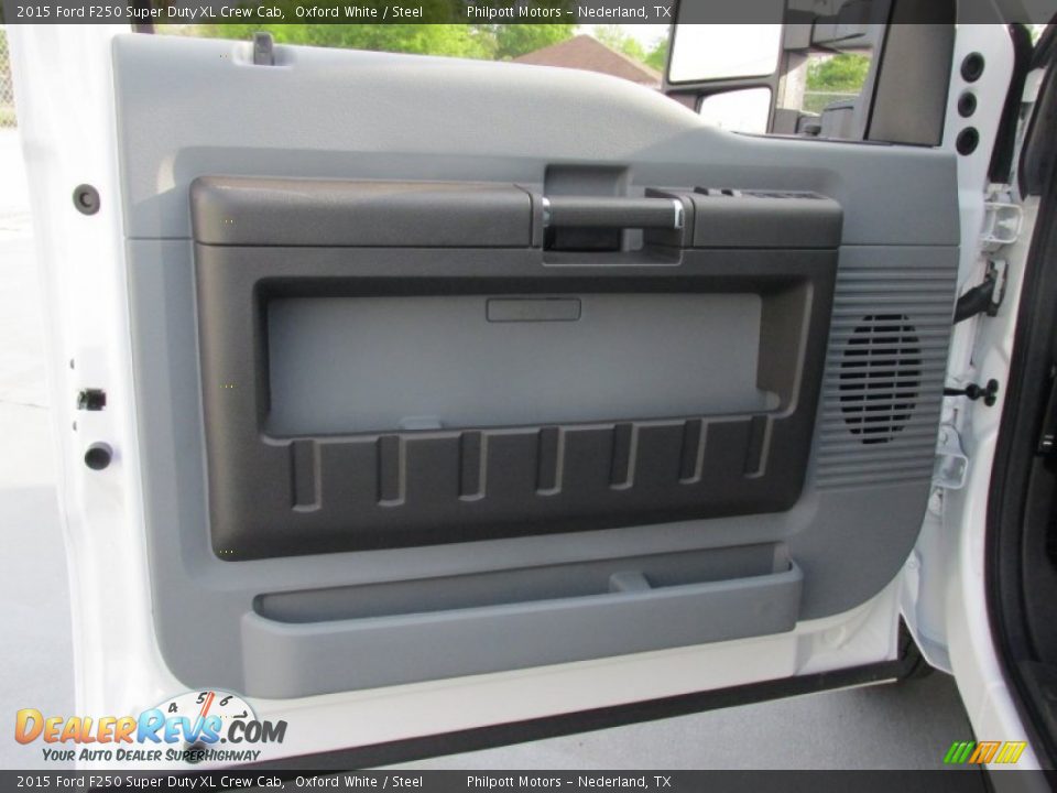 2015 Ford F250 Super Duty XL Crew Cab Oxford White / Steel Photo #19