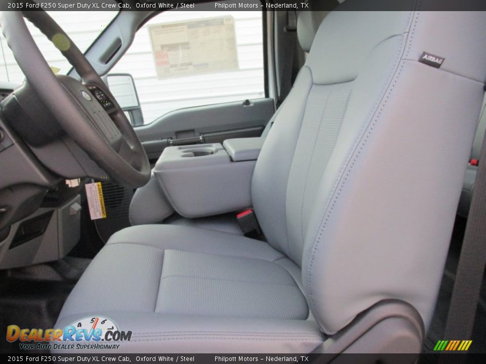 2015 Ford F250 Super Duty XL Crew Cab Oxford White / Steel Photo #21