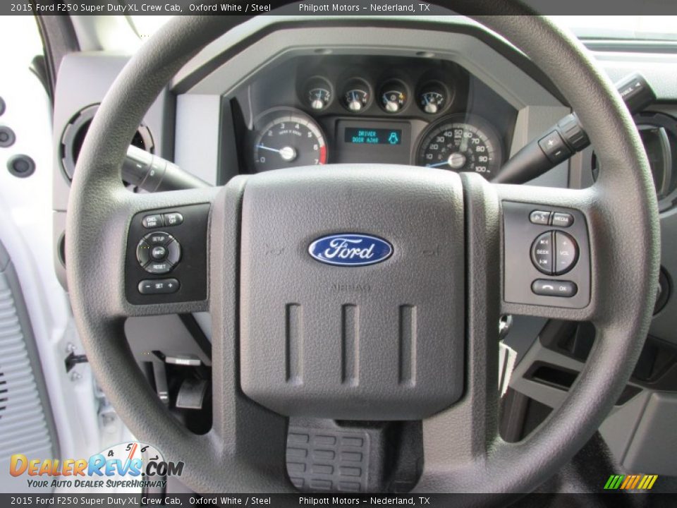 2015 Ford F250 Super Duty XL Crew Cab Oxford White / Steel Photo #29