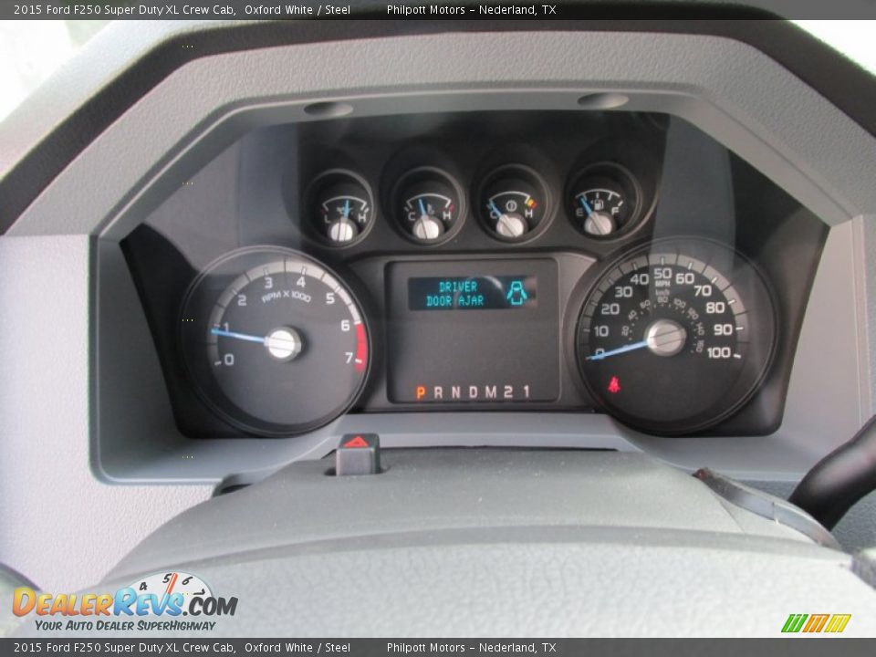 2015 Ford F250 Super Duty XL Crew Cab Oxford White / Steel Photo #30