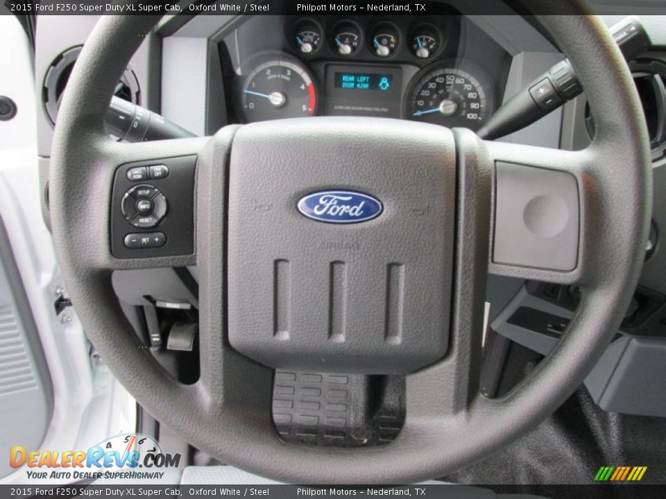 2015 Ford F250 Super Duty XL Super Cab Steering Wheel Photo #29