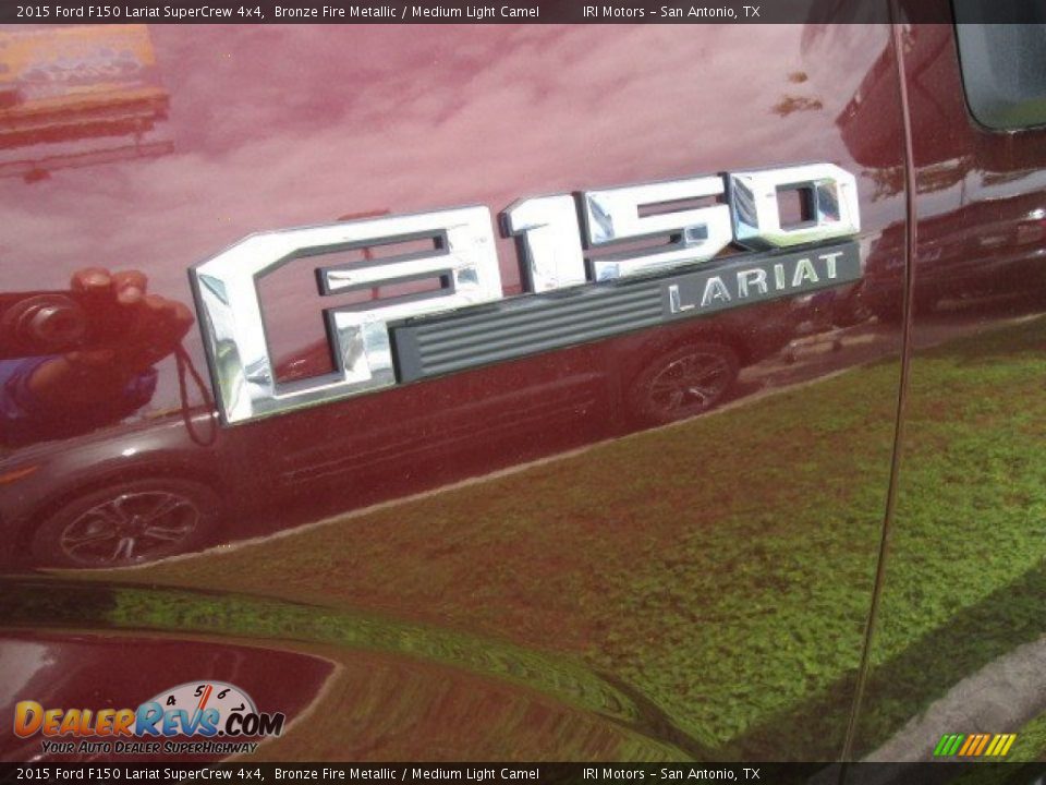 2015 Ford F150 Lariat SuperCrew 4x4 Bronze Fire Metallic / Medium Light Camel Photo #9