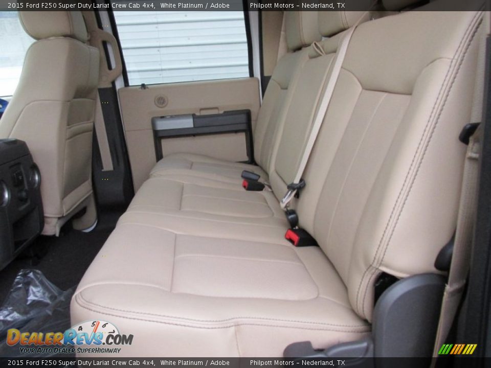 2015 Ford F250 Super Duty Lariat Crew Cab 4x4 White Platinum / Adobe Photo #22