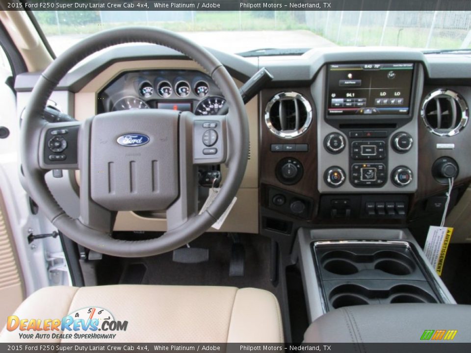 2015 Ford F250 Super Duty Lariat Crew Cab 4x4 White Platinum / Adobe Photo #29