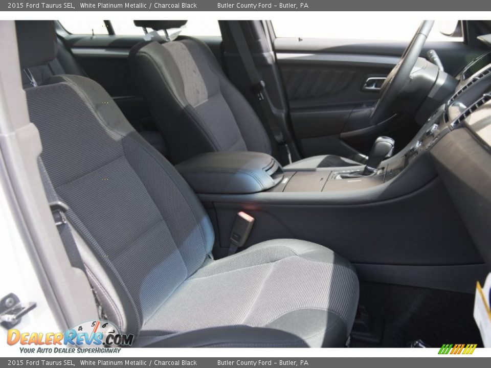 2015 Ford Taurus SEL White Platinum Metallic / Charcoal Black Photo #6